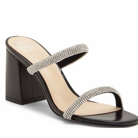 Vince Camuto VC Magaly Embellished Crysyal Strap Heels Sandals Size 8.5 New - Picture 4 of 10